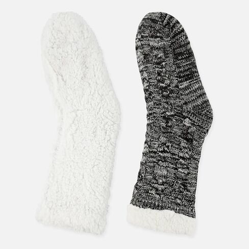 Junely Slipper Socks for Men with Grippers Fuzzy Cozy Fluffy Non Slip Warm Winter Thick Comfy Soft Fleece Cabin Socks Gifts in Saudi Arabia