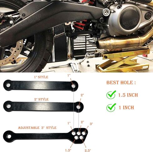 Lowering Kits For Harley Pan America 1250 Special RA1250S Adjustable 3" inch lowering Links，2" 1.5'' 1'' drops suitable for people 5'3" to 5'10" in Kuwait