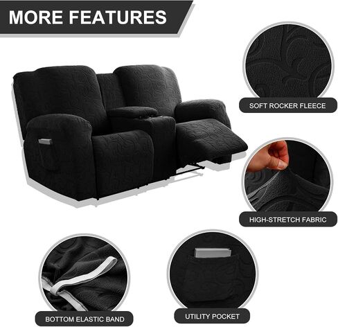 غطاء كرسي Loveseat مع وحدة تحكم مركزية، أغطية أريكة قابلة للتمدد، أغطية حماية للأثاث، غطاء أريكة، سميك وناعم قابل للغسل in Kuwait