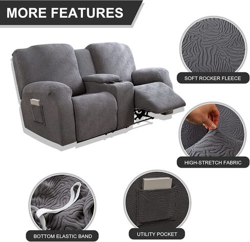 غطاء كرسي Loveseat مع وحدة تحكم مركزية، أغطية أريكة قابلة للتمدد، أغطية حماية للأثاث، غطاء أريكة، سميك وناعم قابل للغسل in Kuwait