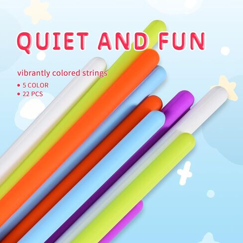 Sensory Activity Board, Foldable Silicone Fidget Toys, Busy Board for Calming, Stress, Anxiety, ADHD, Autism Sensory Products for Kids 3+ & Adults, Fidgets Pad |Portable Travel Bag| 22 Strings, Large in Saudi Arabia