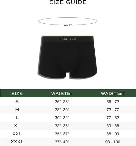SALIGIA Men's Underwear, Stretch-Cotton Trunks (Shorter Style), Double-layered Front Pouch in Kuwait