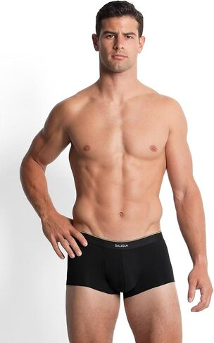 SALIGIA Men's Underwear, Stretch-Cotton Trunks (Shorter Style), Double-layered Front Pouch in Kuwait