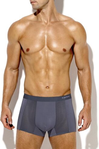 Arjen Kroos Men's Modal Trunks Underwear Sexy Mesh Boxer Briefs Quick Dry Tagless Underpants 4 PACK in Kuwait