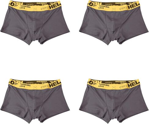 Evankin Mens Cotton Boxer Briefs Soft Cool Underwear Breathable Low Rise Trunks in Saudi Arabia