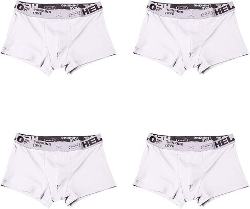 Evankin Mens Cotton Boxer Briefs Soft Cool Underwear Breathable Low Rise Trunks in Saudi Arabia