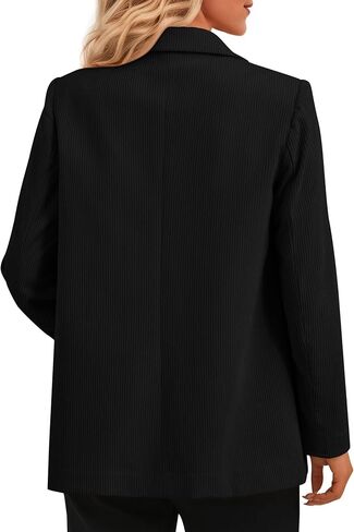 PRETTYGARDEN Women's Winter Corduroy Blazers Jackets Dressy Casual Ribbed Long Sleeve Lapel Fashion Work Business Outerwear in Saudi Arabia