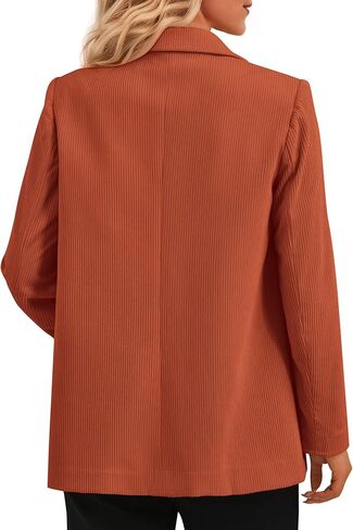 PRETTYGARDEN Women's Winter Corduroy Blazers Jackets Dressy Casual Ribbed Long Sleeve Lapel Fashion Work Business Outerwear in Saudi Arabia