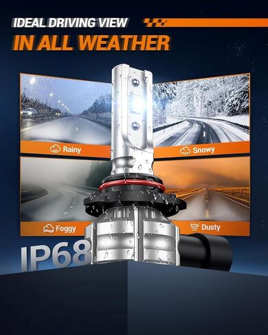 SEALIGHT 9006 Led Fog Lights Bulbs, 2024 Newest 9006 HB4 Fog Bulbs Led Bulb 10000 LM 6500K White Strong Penetration, 7035 CSP Chips Fog Light Led for Car, Plug & Play, Pack of 2 in Saudi Arabia
