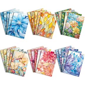 6 Sets Washi Sticker Paper for Scrapbooking,Decorative Craft Paper for Journaling Supplies,Flower Scrapbook Paper for Junk Journal in Kuwait