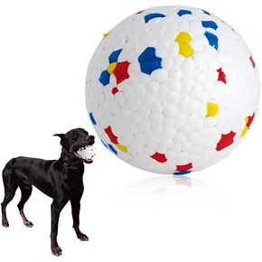 PawfectPals Indestructible Toughest Bouncy Durable Bloom Ball for Aggressive Chewers, TPR Technology, Floating Rubber Ball, Easy to Clean, High Bounce Rate, Play Fetch (Green Velvet)
