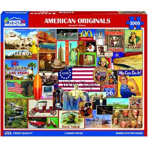 White Mountain Puzzles - American Originals - 1000 Piece Jigsaw Puzzle for Adults