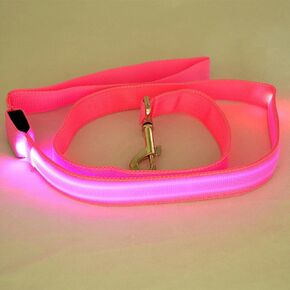 Led Dog Leash, Luminous USB Charging Led Dog Leash Accessories Lead Strip Glowing Light Up led Dog Leash(Blue)