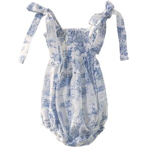 NOTHING FITS BUT Baby’s Classic Linen Cotton Dress, Yunji Onesie, Infant’s Casual Frock