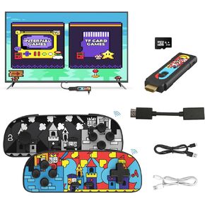 وحدة تحكم ألعاب ريترو HDMI التوصيل والتشغيل لألعاب الفيديو مدمجة 1000+ نظام ألعاب إلكتروني للألعاب الكلاسيكية يدعم لاعبين - هدية للبالغين والأطفال in Kuwait