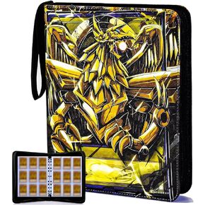 990+Pockets Trading Card Holder Binder with Zipper for Yu -Gi -Oh Cards, MTG, YuGiOh Cards, 990 Cards Capacity
