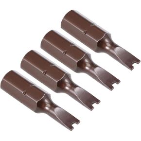 uxcell 4Pcs 1/4-Inch Hex Shank 25mm Length Magnetic U4 U Shape Screw Driver Screwdriver Drill Bits S2 High Alloy Steel