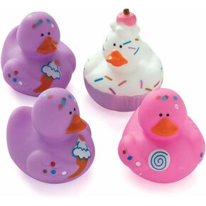 Fun Express 12 Sweet Treat Cupcake Ice Cream Rubber Ducks