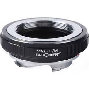 K&F Concept Lens Mount Adapter for 42mm M42 Mount Lens to L/M Lens Camera Body M42-L/M