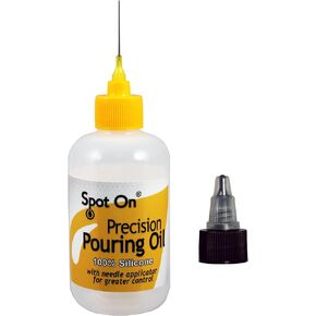 Pure Silicone Pouring Oil for Acrylic Painting - 100% Silicone for Superior Cell Creation - Acrylic Paint Pouring Medium - Made in The USA - Precision Needle Applicator
