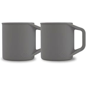 Silicone Coffee Cup - Food Grade Silicone Camping Mug with Handle - Portable, Collapsible Coffee Mug - BPA Free, Dishwasher Safe and Microwave Safe 12- oz (Berry, 1 Pack)