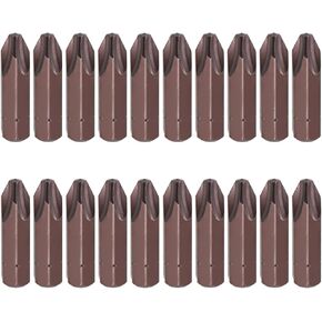 Utoolmart 20Pcs Phillips PH3 Screwdriver Bits, 8mm Dia Hex Shank, S2 Magnetic Screwdriver Bits, 32mm Length