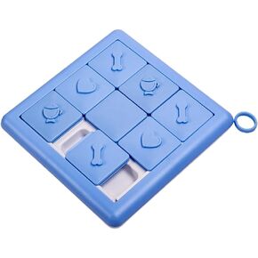 BUYTER Dog Puzzle Toys Puppy Food Puzzle Slow Feeder Bow,Interactive Training Treats Dispenser,Aid Pets Digestion and Boredom Relieve (Blue)