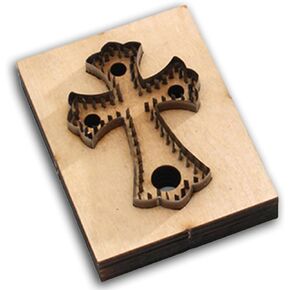 Cross Leather Cutting Die,Leather Punching Mold Mold for DIY Leather Crafts (Small)