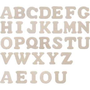 Kang&Chang Wooden Letters,Wooden Alphabet Letters,Unfinished Wood Letters for Crafts,DIY,Decoration,1.75 Inch,114 pcs