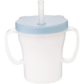 Edison Friends Baby No Spill Magic Sippy Straw Cup with handles for Baby and Toddler (6.76 Oz, 200 ml). Made in Korea