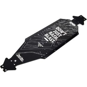 ARRMA Aluminum Chassis CNC 7075 T6 LWB, Black: EXB, ARA320570