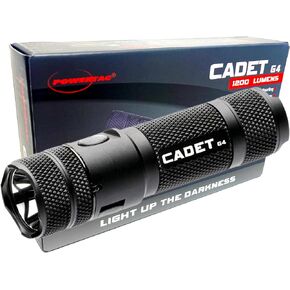 PowerTac Cadet G4 1200 Lumens Tactical EDC Flashlight - Perfect Rechargeable Light Gifts for Men & Women | Awesome Camping Accessories & Lights, & Emergency Equipment Flashlights.