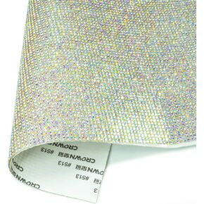 3 Yards Crystal Black Self Adhesive Rhinestone Strips K9 Glass Diamond Jet Black Bling Glitter Rhinestone Ribbon Sticker Bling Wrap Roll for Crafts DIY Arts Crafting Car Phone Cake Decor