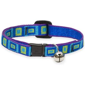 LupinePet Originals 1/2" Sea Glass Cat Safety Collar with Bell, 8-12"