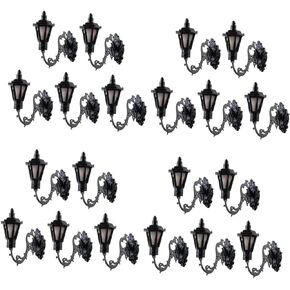 Housoutil 20 Pcs Micro Landscape Wall Light Led Dollhouse Wall Light Dollhouse Wall Sconces Miniature Dollhouse Light Mini Lights Figurines Mini Toy Stainless Steel Plus Abs Lamps Sand Table