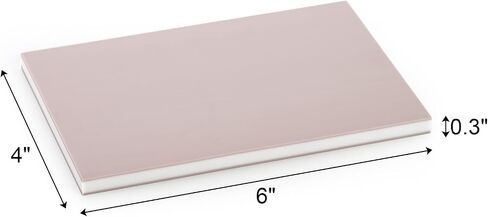 Tosnail 16 Pack 4" x 6" Rubber Stamp Carving Blocks, Soft Rubber for Art and Craft Project - Great for Beginners and Professional, Assorted 4 Colors in Saudi Arabia