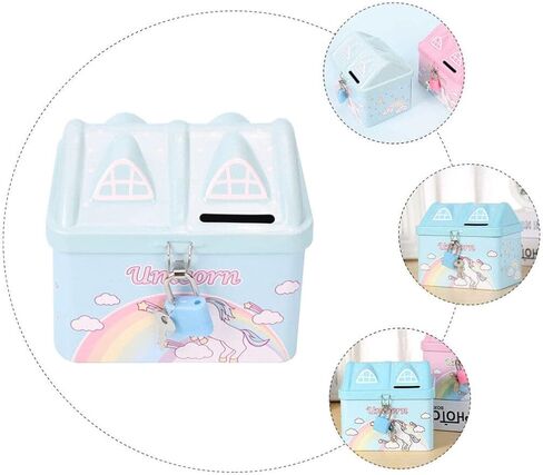 SAFIGLE 2023 بنك أصبع كارتوني للأطفال غير قابل للكسر، بنك أصبع للفتيات، جرة نقود معدنية للفتيات، صندوق صغير الحجم لتوفير المال، صندوق توفير المال، هدايا عملية لعيد الميلاد وعيد الميلاد in Kuwait