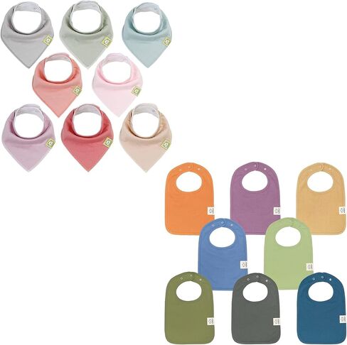 KeaBabies 8-Pack Organic Baby Bandana Bibs, Baby Bibs and 8-Pack Organic Baby Bibs for Boy, Girl - Drool Bibs for Baby Girl, Baby Boy - Baby Bibs for Girls, Boys - Baby Bib, Girl Bib, Boy Bib in Saudi Arabia