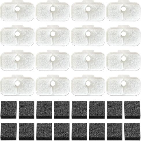 ETOB Water Fountain Filter Replacement for Petlibro - Pack of 16 Pre-Filter Sponges Compatible with PLWF105, PLWF115, PLWF005 - Keep Your Pet Libro Fountain Clean and Fresh with PET STANDARD Filters in Saudi Arabia