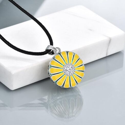 Sunlower Harmony Ball Necklace for Pregnancy Gifts, Angel Chime Caller Bola Sunlower Necklace for Women Maternity Mom to be Jewelry in Saudi Arabia