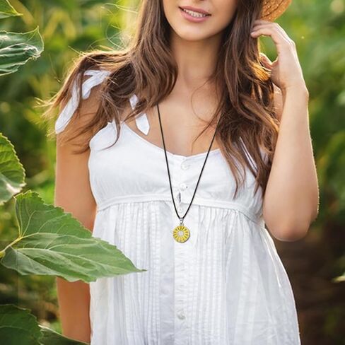 Sunlower Harmony Ball Necklace for Pregnancy Gifts, Angel Chime Caller Bola Sunlower Necklace for Women Maternity Mom to be Jewelry in Saudi Arabia