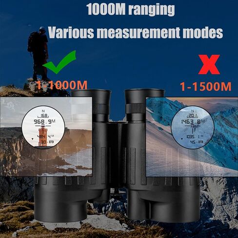 مناظير بحرية 8 × 40 للبالغين، مع محدد المدى والبوصلة، مناظير UHD البحرية المقاومة للماء IP65، مجال الرؤية 8 درجات، مع زجاج OLED لمراقبة الطيور والإبحار والقوارب وصيد الأسماك in Saudi Arabia
