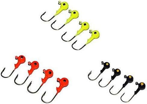 Fishing Lure Grub Maggots 60pcs Hooks 15pcs, Fish Lure Maggots with Lead Head Hooks Grubs in Kuwait