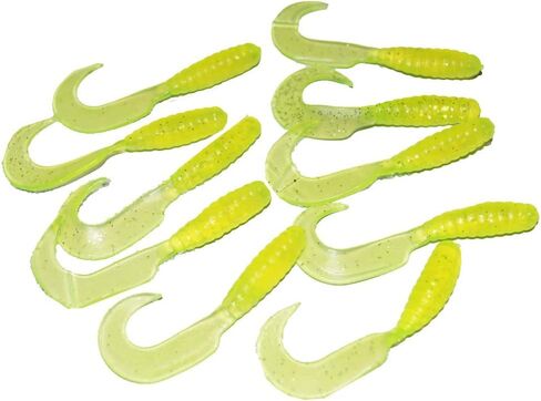 Fishing Lure Grub Maggots 60pcs Hooks 15pcs, Fish Lure Maggots with Lead Head Hooks Grubs in Kuwait