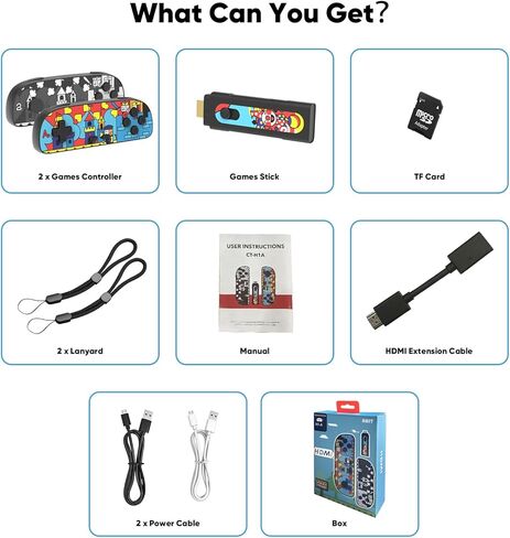 وحدة تحكم ألعاب ريترو HDMI التوصيل والتشغيل لألعاب الفيديو مدمجة 1000+ نظام ألعاب إلكتروني للألعاب الكلاسيكية يدعم لاعبين - هدية للبالغين والأطفال in Kuwait