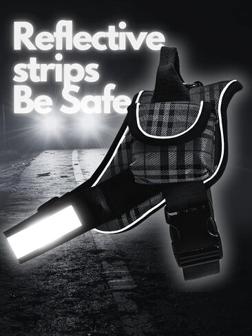 XXL Dog Harness -No Pull Reflective- Harness Dog Vest with Pockets- Beige Harness Adjustable Dog Harness (Beige, XXL) in Kuwait