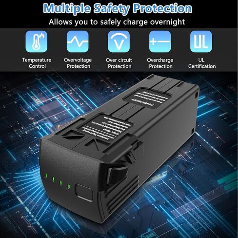 بطارية anegine Mavic 3، بطارية طيران ذكية بقدرة 5000 مللي أمبير في الساعة لـ DJI Mavic 3/DJI Mavic 3 Pro/DJI Mavic 3 Pro Cine/DJI Mavic 3 Classic/DJI Mavic 3 Enterprise، 46 دقيقة كحد أقصى لبطارية Mavic 3 Pro in Kuwait