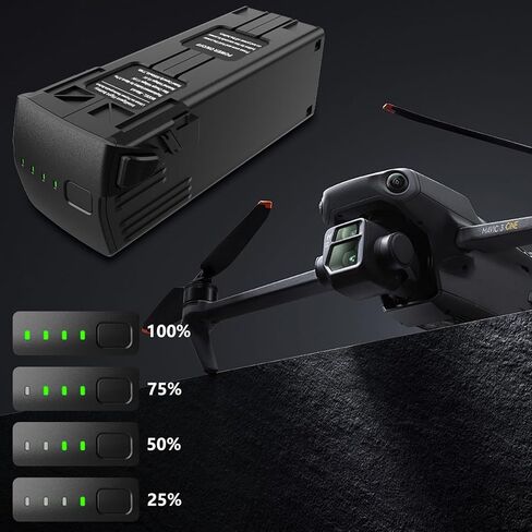 بطارية anegine Mavic 3، بطارية طيران ذكية بقدرة 5000 مللي أمبير في الساعة لـ DJI Mavic 3/DJI Mavic 3 Pro/DJI Mavic 3 Pro Cine/DJI Mavic 3 Classic/DJI Mavic 3 Enterprise، 46 دقيقة كحد أقصى لبطارية Mavic 3 Pro in Kuwait