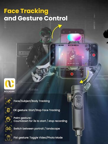 Phone Gimbal Stabilizer for iPhone 15 Pro Max Android Phones with Extension Rod 3-Axis Phone Gimbal Stabilizer with Follow Focus for Vlogging TikTok YouTube(Smart XE Combo1) in Saudi Arabia