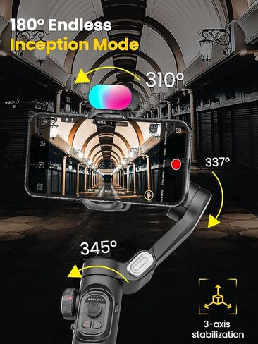 Phone Gimbal Stabilizer for iPhone 15 Pro Max Android Phones with Extension Rod 3-Axis Phone Gimbal Stabilizer with Follow Focus for Vlogging TikTok YouTube(Smart XE Combo1) in Saudi Arabia